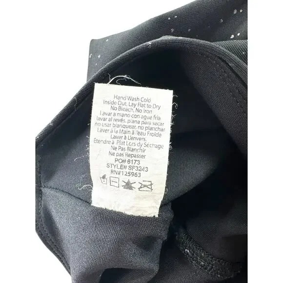 Beyond Yoga Alloy Ombre High Waisted Midi Leggings Size S Black Silver Metallic - Picture 9 of 10